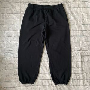 Fruit of the Loom men XL cotton blend pull on sweatpants black